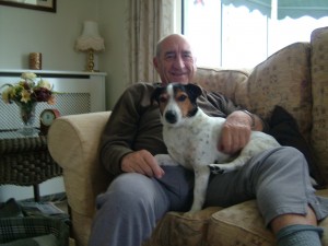 Brian Day with late dog Jess